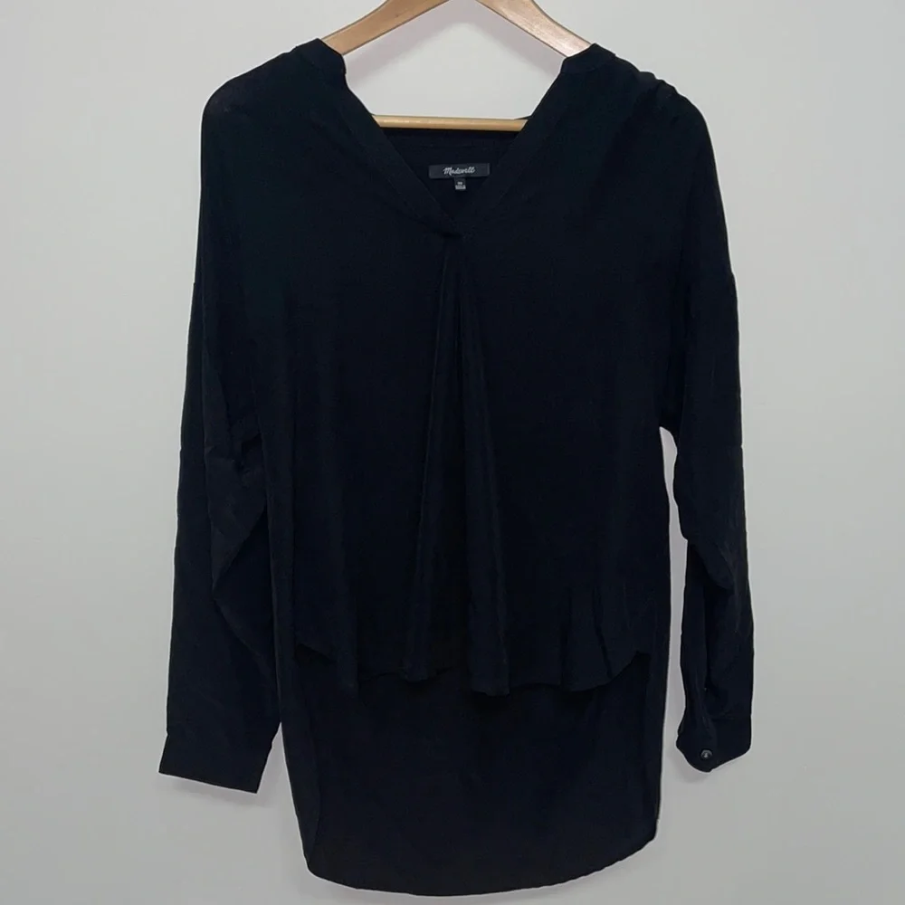 NWOT Madewell Black Blousec - Picture 1 of 11